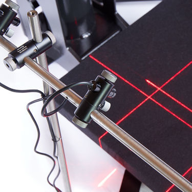 Secabo modular double cross laser stand version with 4 x 500mm rod
