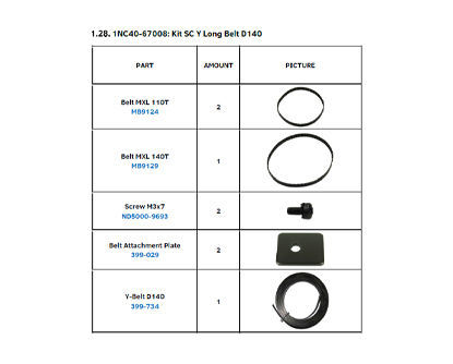 Y Long Belt 54 Cutter - 1NC40-67008