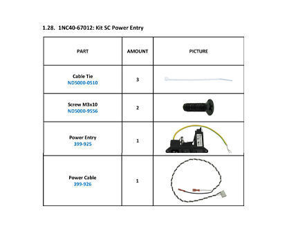 SummaCut Assy Power Entry - 1NC40-67012
