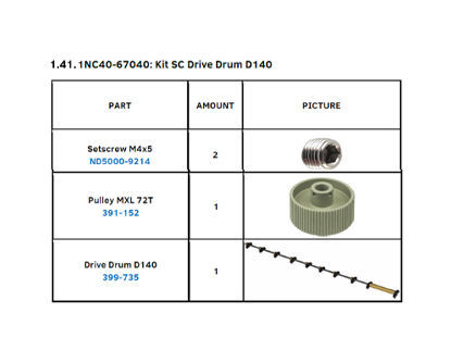 Drive Drum 54 - 1NC40-67040