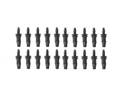 Raccord traversant de réduction de 4 mm à 2,4 mm DI (20 pièces)