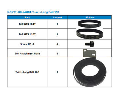 Kit Y Long Belt 64 - 9TL88-67001