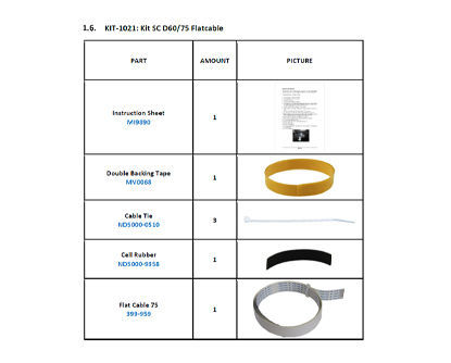 SummaSign Kit SC D60/75 Flatcable - KIT-1021