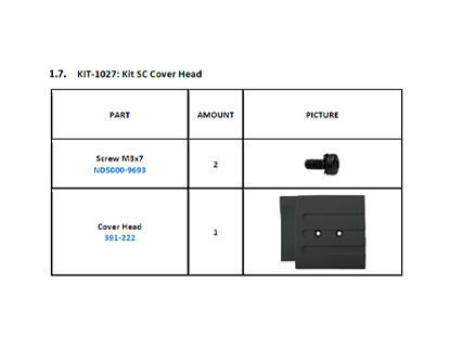 Kit SC Cover Head - KIT-1027