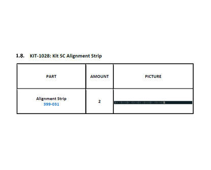 KIT SC ALIGNMENT STRIP - KIT-1028
