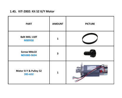 Summa S Class 2 Kit S(2) X/Y Motor - KIT-2002