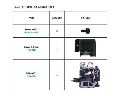 Kit S2 Drag Head - KIT-2021