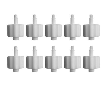 Raccordo Luer maschio con anello di bloccaggio integrale, tubo 2.4mm ID (100 pz)