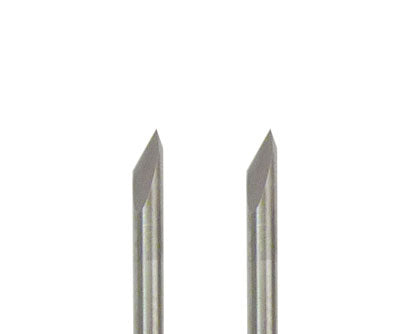Lama da taglio in carburo angolo di taglio 60° senza indicazione di profondità (2 pezzi) - ZME-20034C