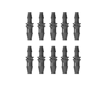 Raccord droit réducteur 4,0 mm et 3,2 mm (10 pièces)